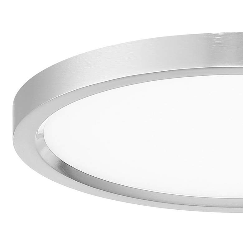 Image 2 Minka Lavery 15" Wide Round Modern LED Ceiling Light in Nickel more views