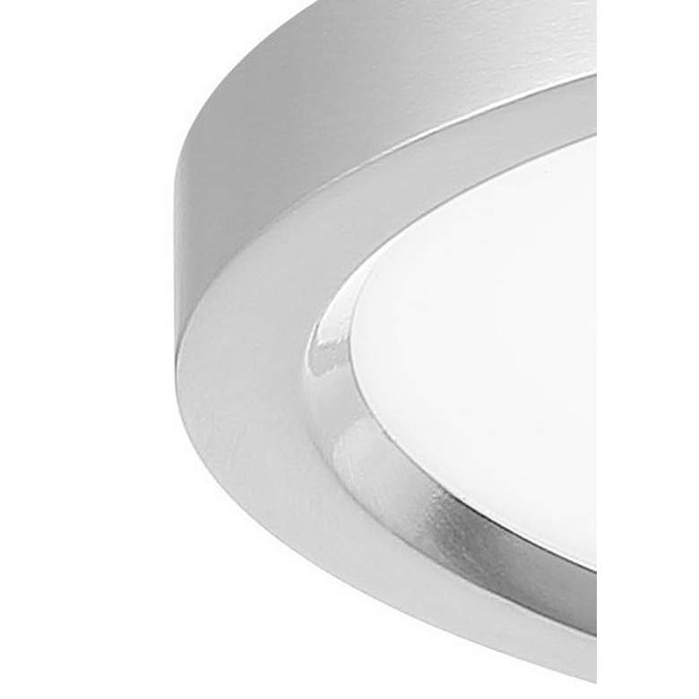 Image 3 Minka Lavery 15" Wide Round Modern LED Ceiling Light in Nickel more views