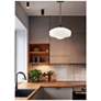 3_Minka Lavery 17 1/4" Wide White Glass Schoolhouse Pendant Light more views