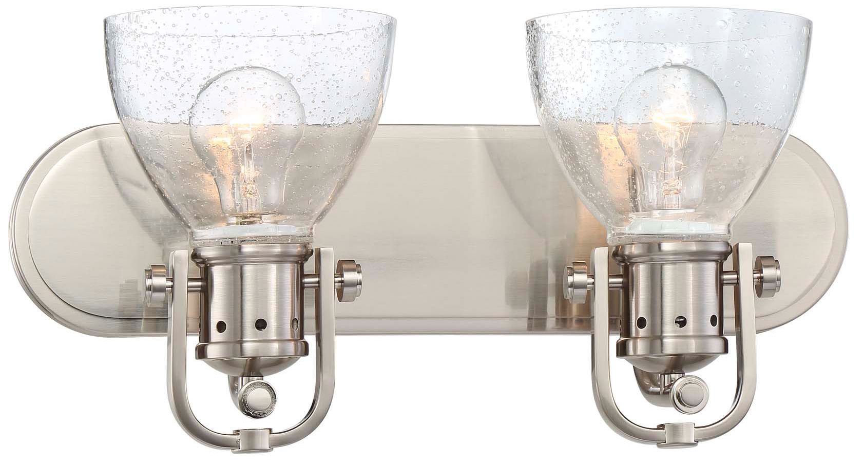 Minka-Lavery 2-Light Brushed Nickel Bath