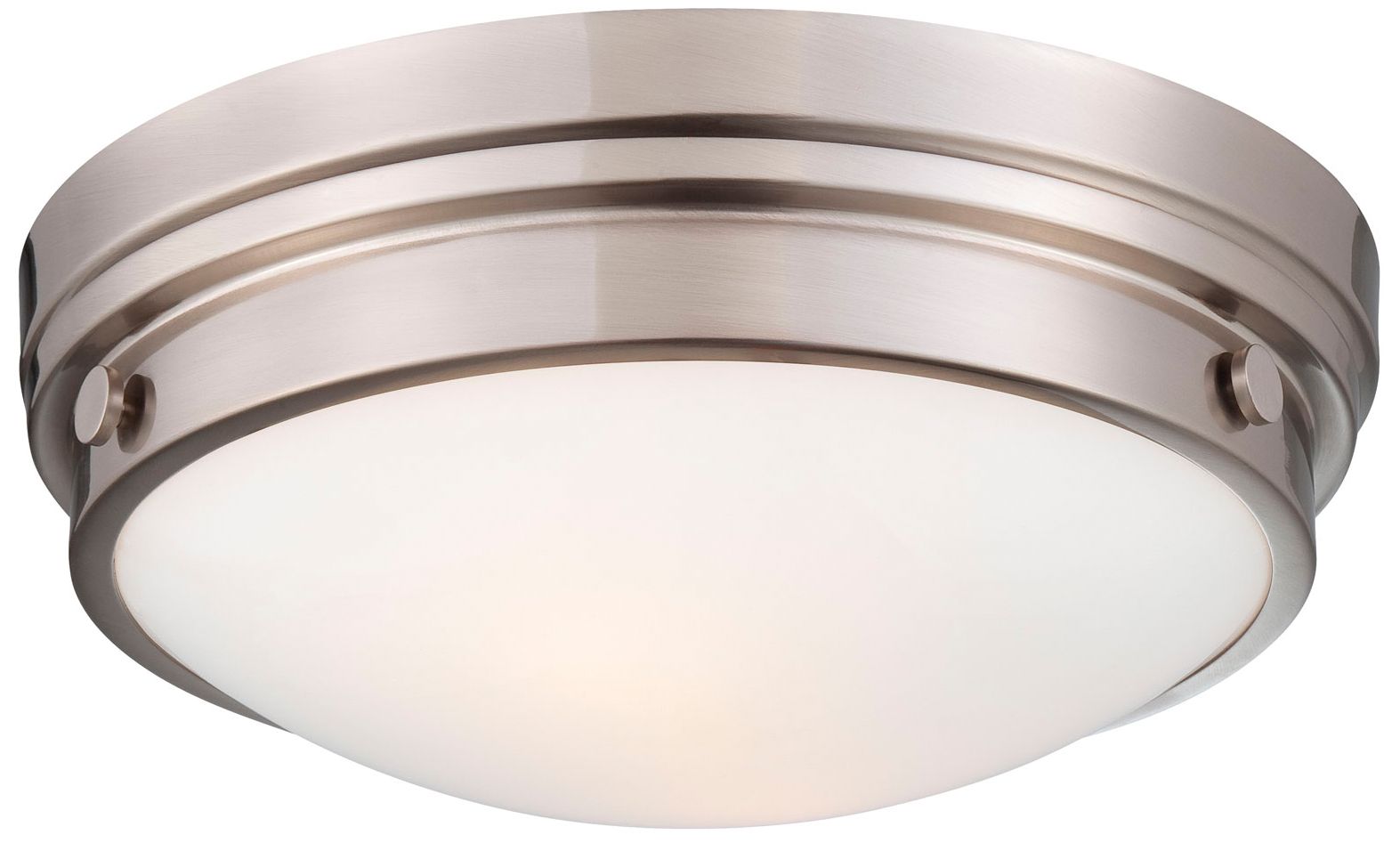MINKA-LAVERY 2 LIGHT Brushed Nickel FLUSH MOUNT