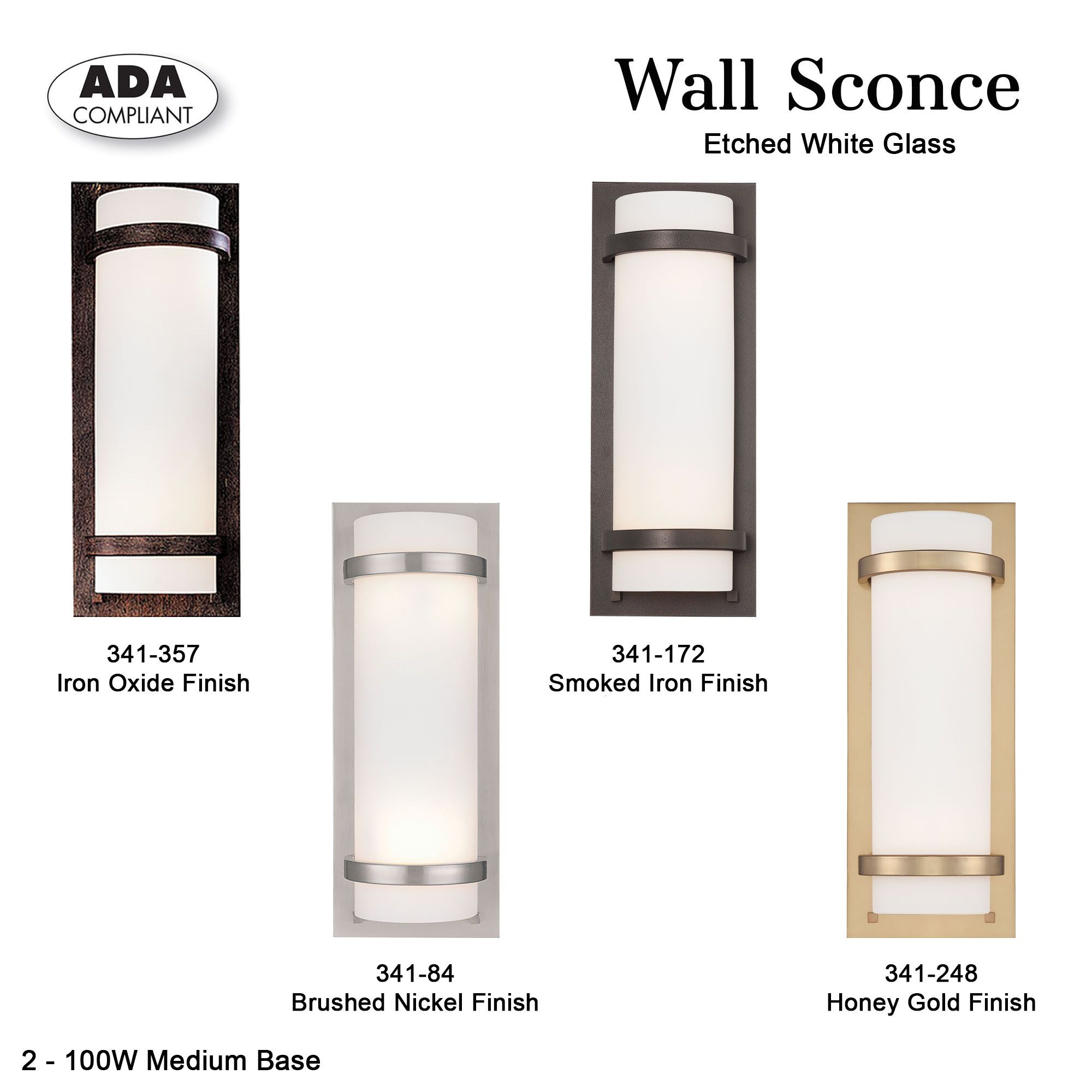 Image 7 Minka-Lavery 2-Light Brushed Nickel Wall Sconce with White Glass Shade more views