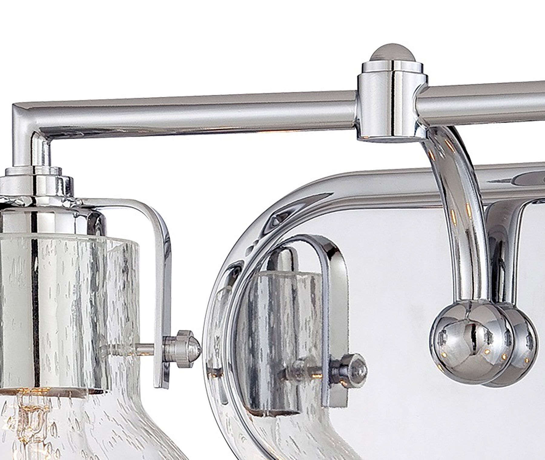 Image 4 Minka-Lavery 2-Light Chrome Vanity Light with Glass Shades more views