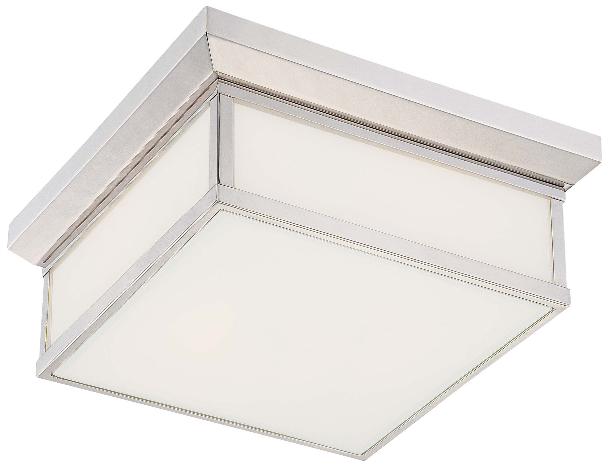 Image 2 Minka-Lavery 2-Light Polished Nickel Bath Flush Mount