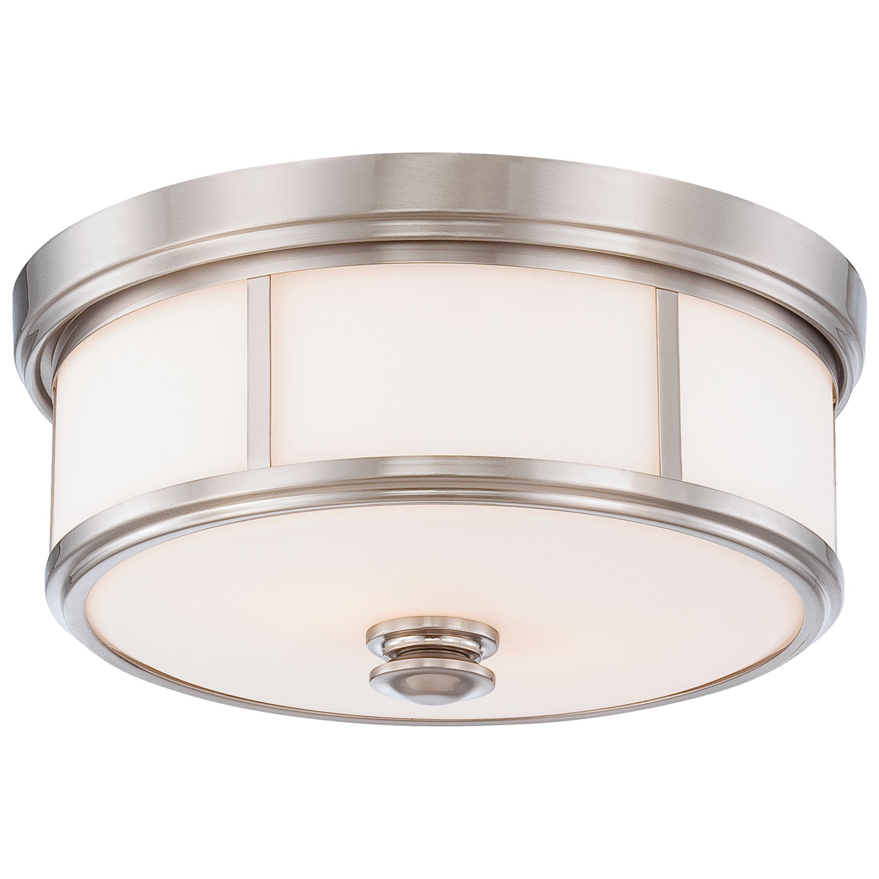 Image 3 Minka-Lavery 3-light 16-inch Brushed Nickel Flush Mount more views