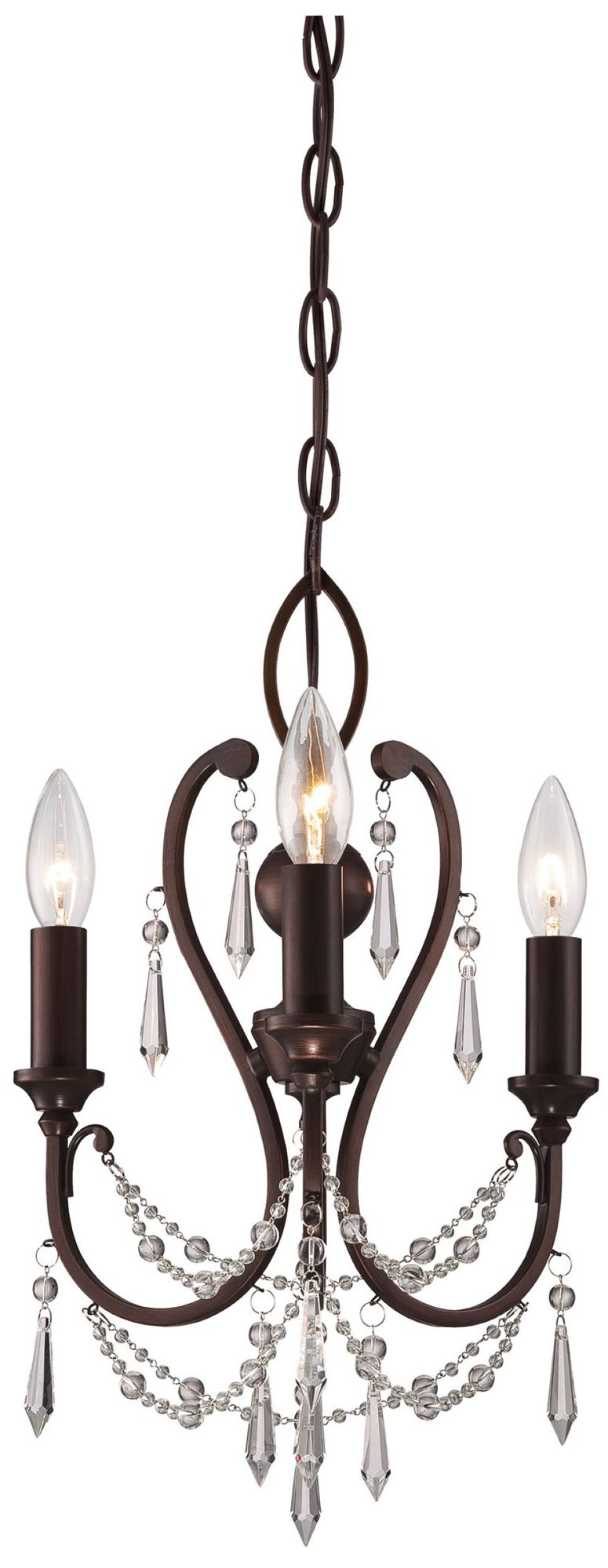 Minka-Lavery 3-Light Vintage Bronze Mini Chandelier