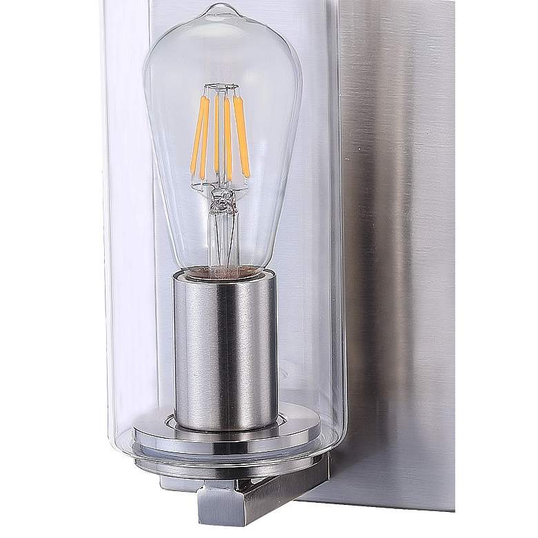 Image 2 Minka Lavery Acacia 11" High Brushed Nickel Modern Metal Wall Sconce more views