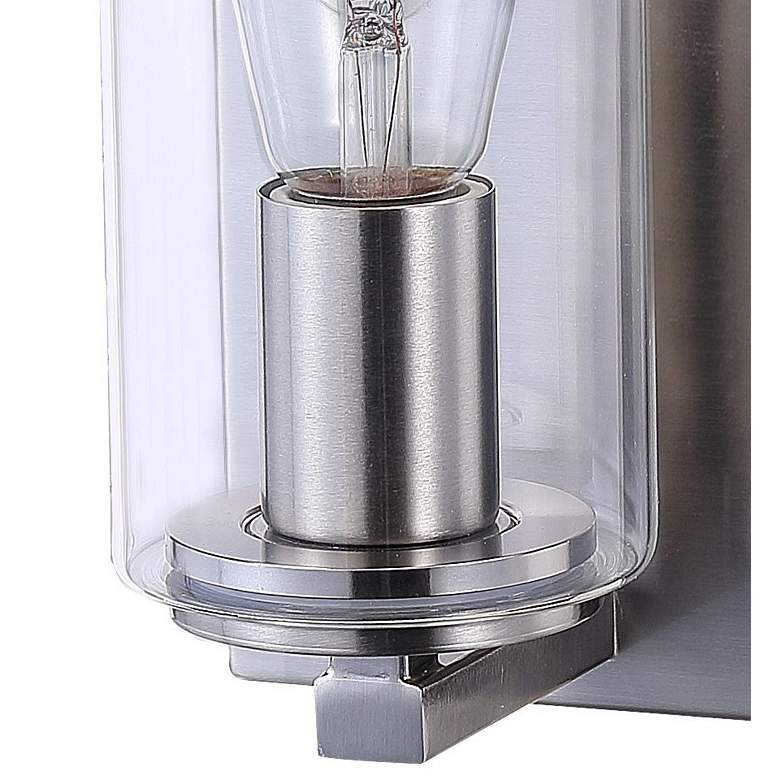 Image 3 Minka Lavery Acacia 11" High Brushed Nickel Modern Metal Wall Sconce more views