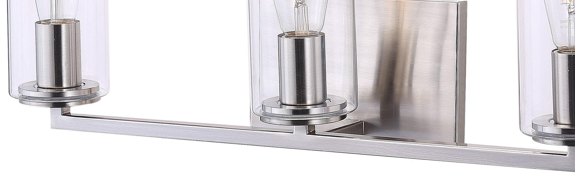 Image 4 Minka-Lavery Acacia 3-Light Brushed Nickel Bath Light more views