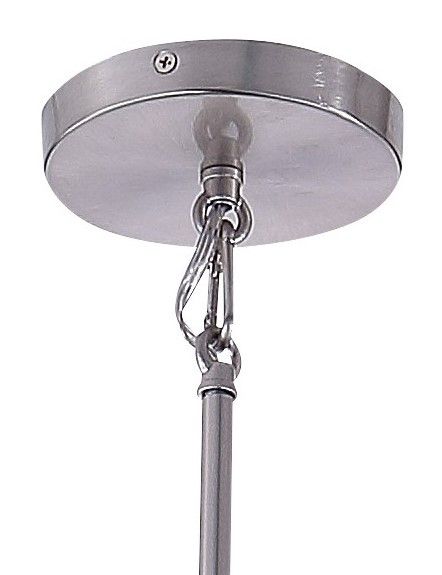 Image 5 Minka-Lavery Acacia 6-Light Brushed Nickel and Clear Glass Chandelier more views