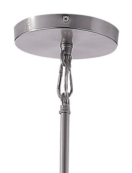 Image 5 Minka-Lavery Acacia 8-Light Brushed Nickel and Clear Glass Chandelier more views