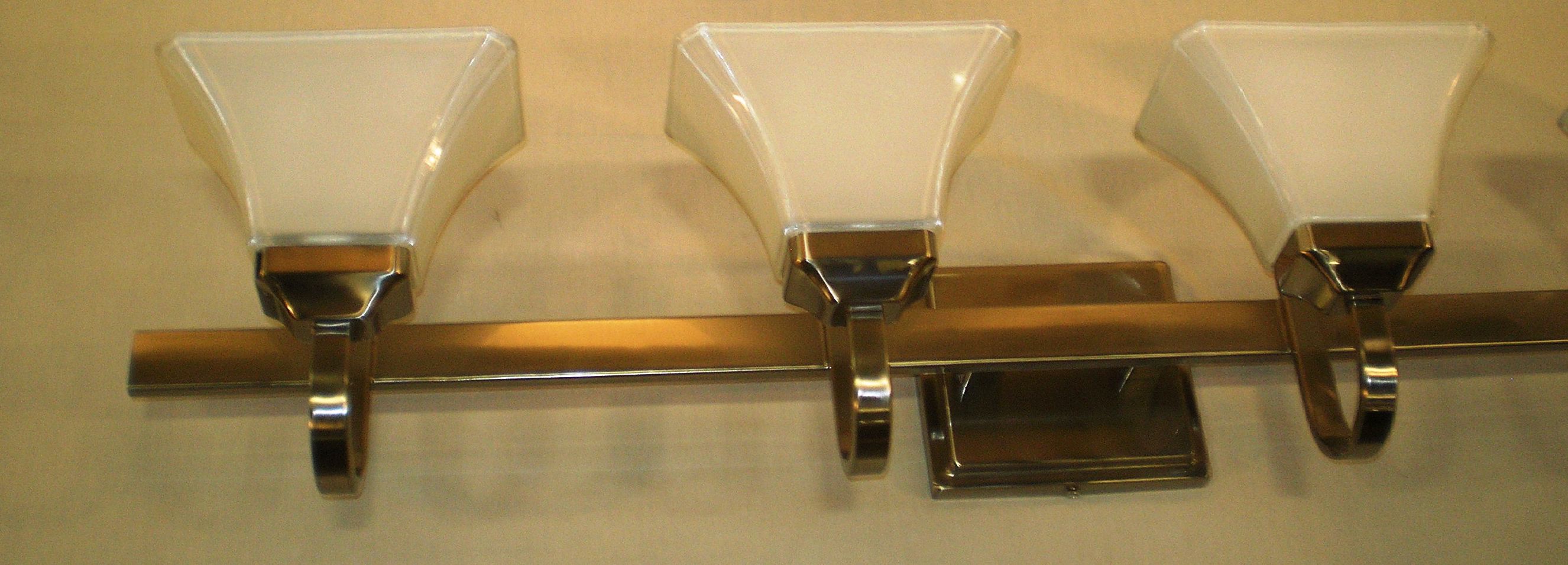 Minka-Lavery Agilis 4-Light Brushed Nickel Vanity Light with Glass Shades
