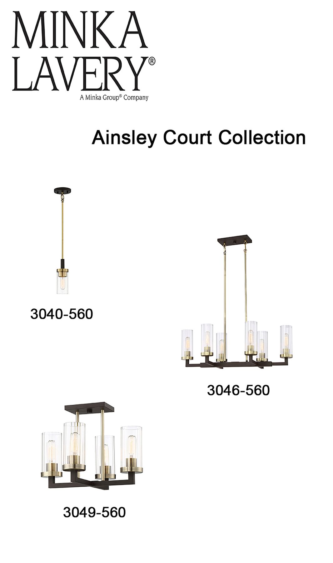 MINKA-LAVERY AINSLEY COURT - 3 LIGHT BATH