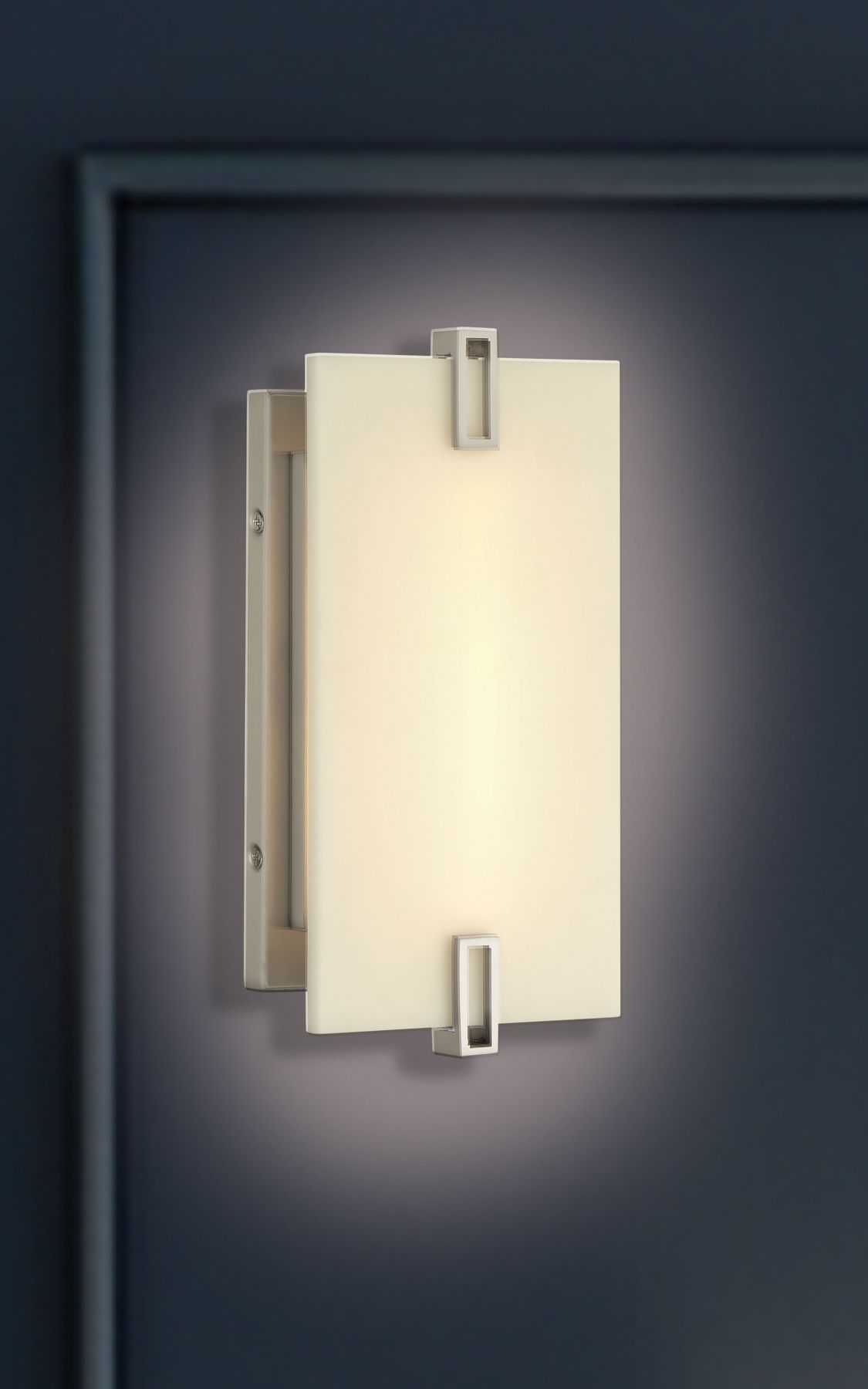 Image 2 Minka Lavery Aizen LED 12-inch Brushed Nickel Wall Sconce more views