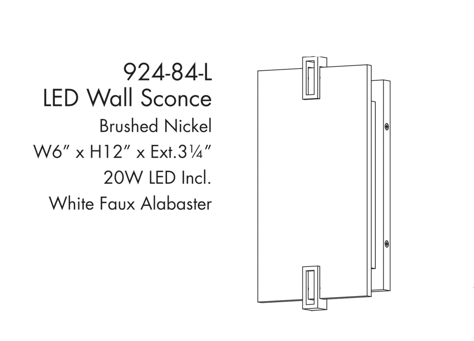 Image 3 Minka Lavery Aizen LED 12-inch Brushed Nickel Wall Sconce more views