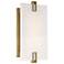 Minka-Lavery Aizen LED 12-inch Soft Brass Wall Sconce with White Diffuser