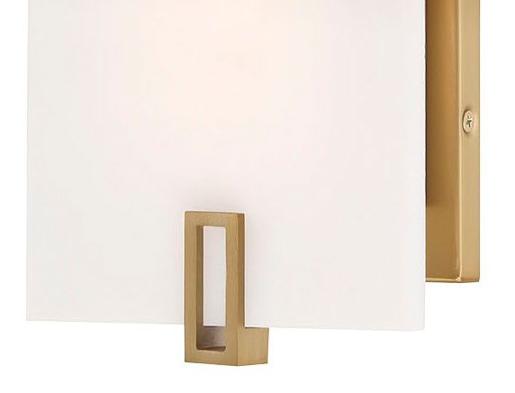 Image 7 Minka Lavery Aizen LED 12-inch Soft Brass Wall Sconce with White Diffuser more views