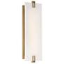 3_Minka-Lavery Aizen LED 19-inch Soft Brass Wall Sconce with White Diffuser more views