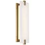 6_Minka-Lavery Aizen LED 19-inch Soft Brass Wall Sconce with White Diffuser more views