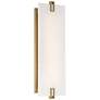7_Minka-Lavery Aizen LED 19-inch Soft Brass Wall Sconce with White Diffuser more views