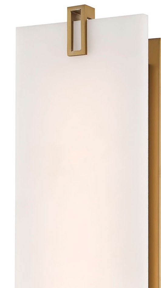 Image 5 Minka-Lavery Aizen LED Soft Brass 19-inch Wall Sconce with White Diffuser more views