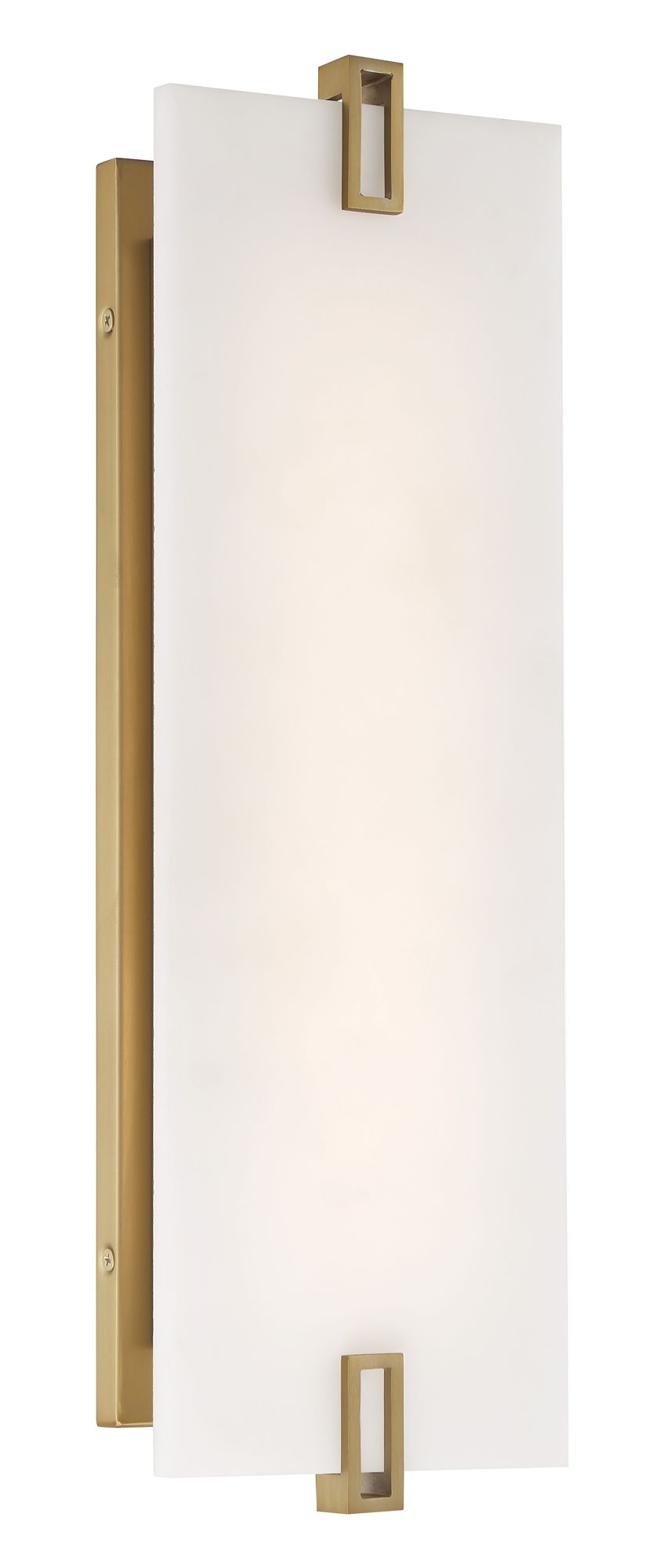 Image 7 Minka-Lavery Aizen LED Soft Brass 19-inch Wall Sconce with White Diffuser more views