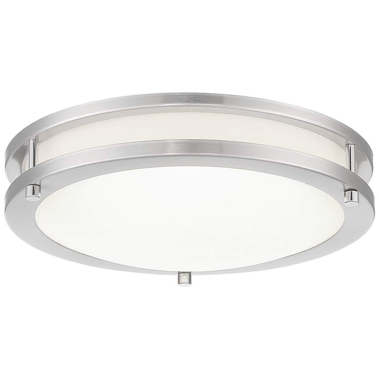 Image 1 Minka Lavery Alpine 11 3/4" Modern Brushed Nickel LED Ceiling Light