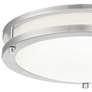 2_Minka Lavery Alpine 11 3/4" Modern Brushed Nickel LED Ceiling Light more views