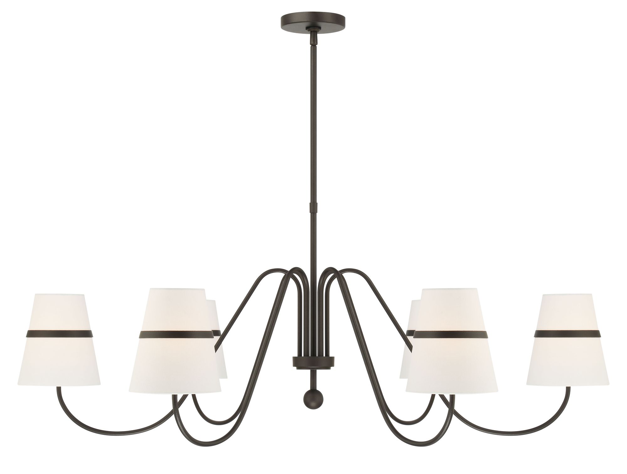 Image 3 Minka-Lavery Althia 6-Light 43.75-in Dark Bronze Chandelier with Shades more views