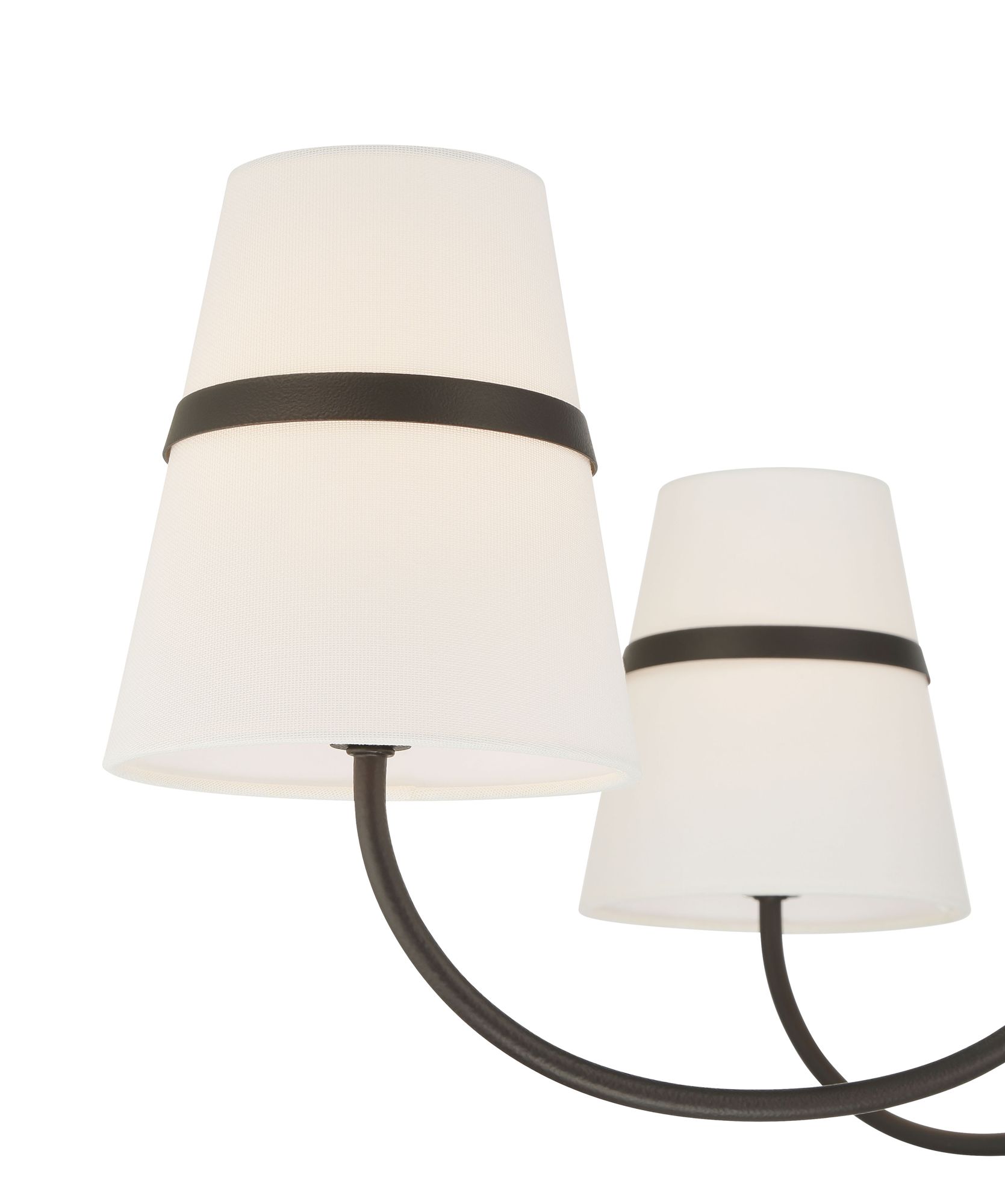 Image 5 Minka-Lavery Althia 6-Light 43.75-in Dark Bronze Chandelier with Shades more views