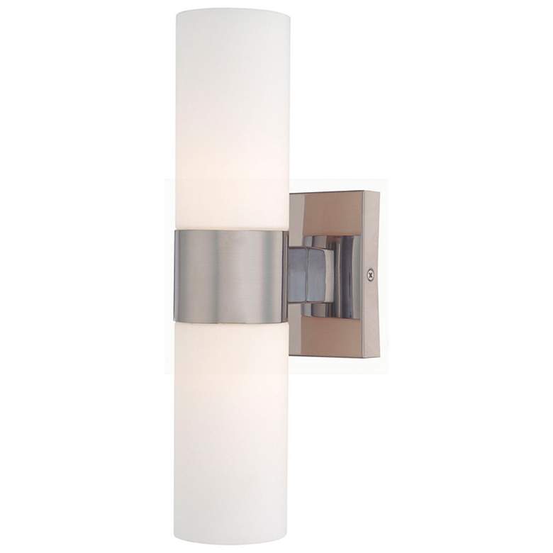 Image 2 Minka Lavery Andres 13 1/2" High Brushed Nickel 2-Light Wall Sconce