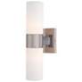 2_Minka Lavery Andres 13 1/2" High Brushed Nickel 2-Light Wall Sconce
