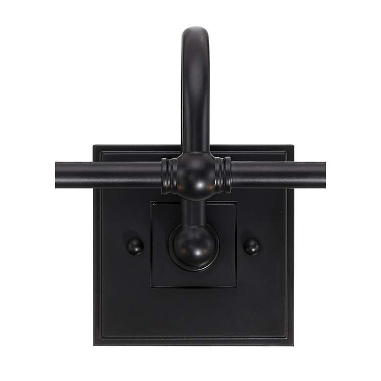 Image 4 Minka Lavery Antonia 2-Light 17.38-in Black Vanity Light with Glass Shades more views