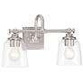 1_Minka Lavery Antonia 2-Light 17.38-in Brushed Nickel Vanity Light