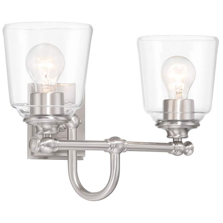 Image 2 Minka Lavery Antonia 2-Light 17.38-in Brushed Nickel Vanity Light more views