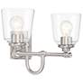 2_Minka Lavery Antonia 2-Light 17.38-in Brushed Nickel Vanity Light more views