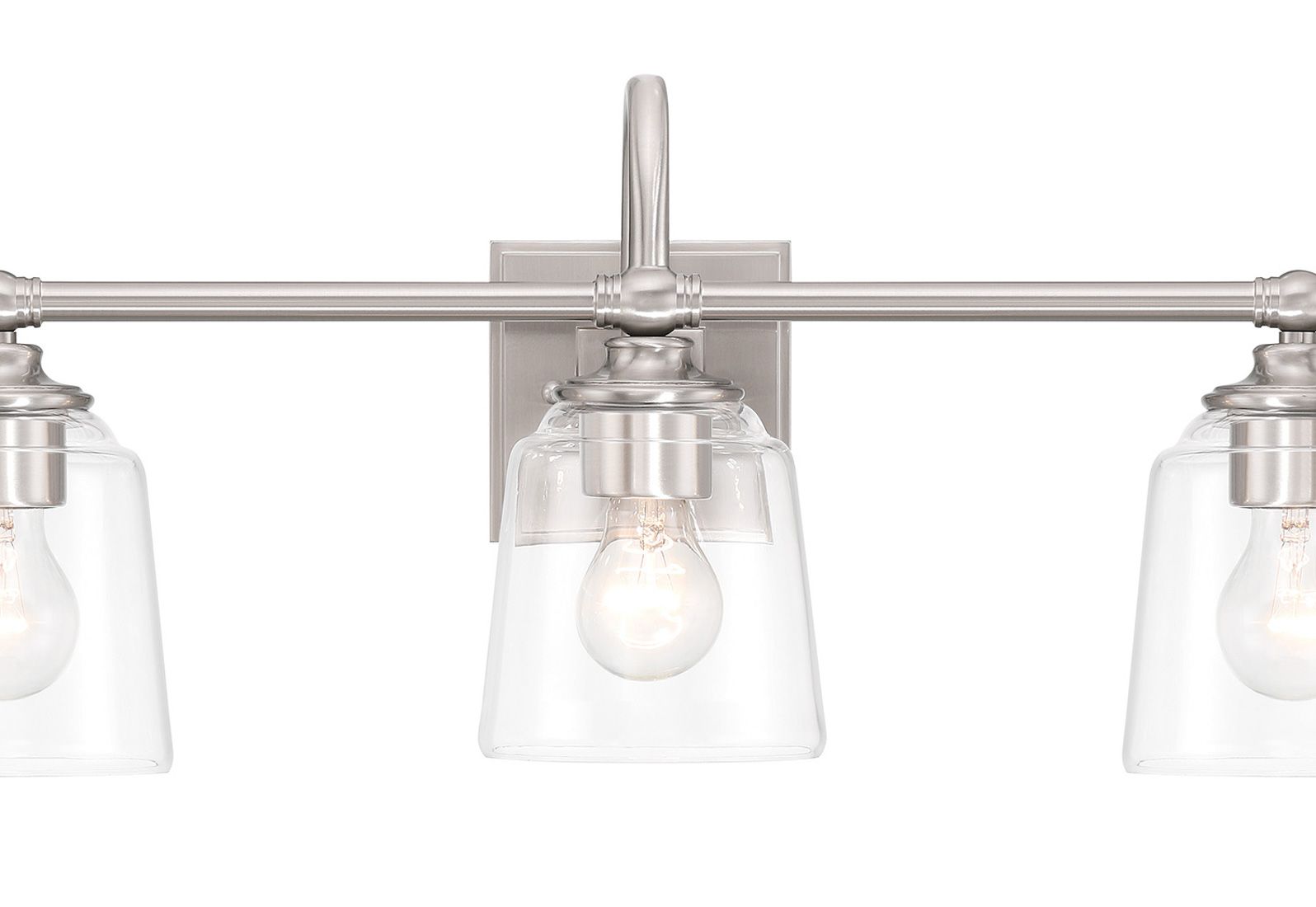 Image 4 Minka Lavery Antonia 3-Light 25.25-in Brushed Nickel Wall Sconce more views