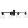 Thumbnail1 of Minka Lavery Antonia 4-Light 35-in Coal Black Vanity Light