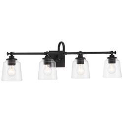 Minka Lavery Antonia 4-Light 35-in Coal Black Vanity Light