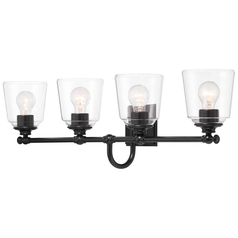 Image 2 Minka Lavery Antonia 4-Light 35-in Coal Black Vanity Light more views