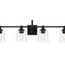 Thumbnail3 of Minka Lavery Antonia 4-Light 35-in Coal Black Vanity Light more views