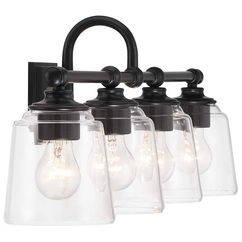 Image 4 Minka Lavery Antonia 4-Light 35-in Coal Black Vanity Light more views