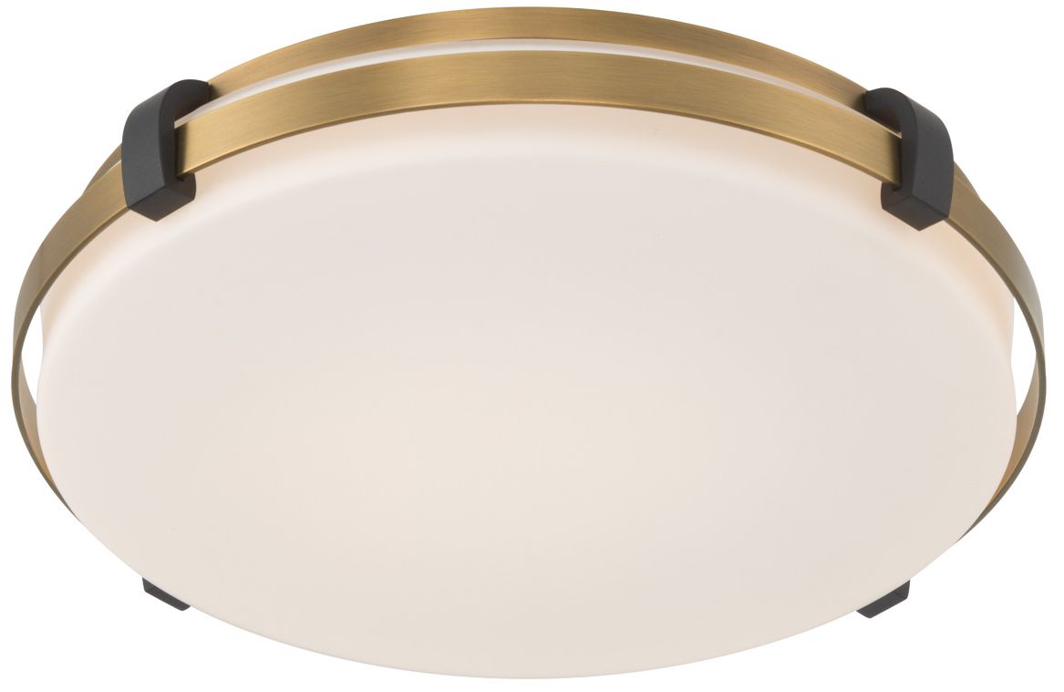 Image 5 Minka Lavery Arclume 5CCT LED 14.75-in Brass n Black Flush Mount with Shade more views
