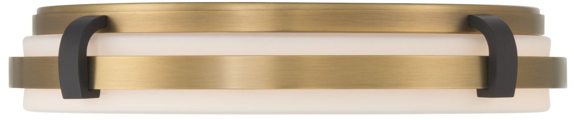 Image 6 Minka Lavery Arclume 5CCT LED 14.75-in Brass n Black Flush Mount with Shade more views