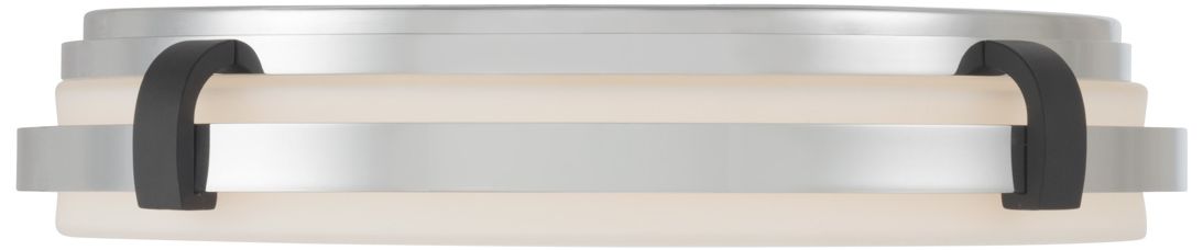 Image 6 Minka Lavery Arclume 5CCT LED 14.75in Chrome n Black Flush Mount with Shade more views