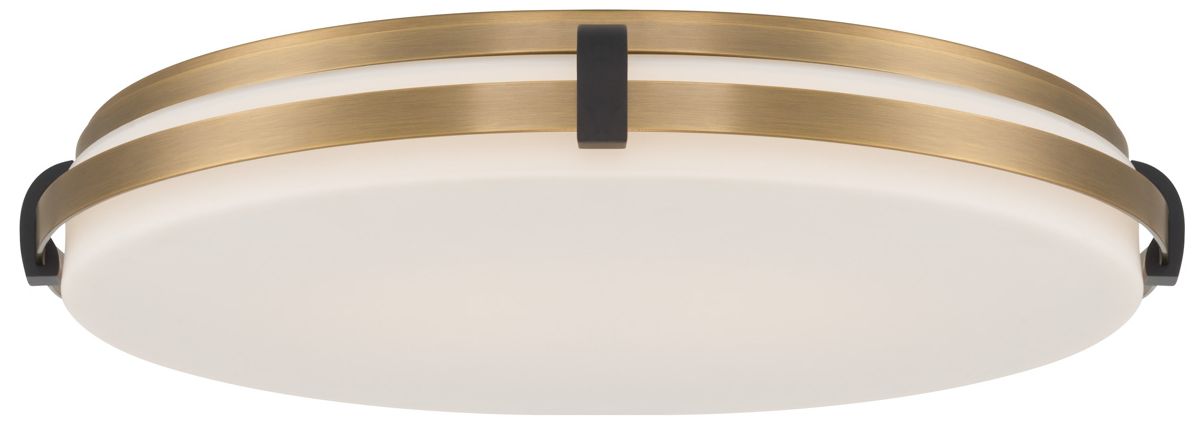 Image 3 Minka Lavery Arclume 5CCT LED 18.75-in Brass n Black Flush Mount with Shade more views