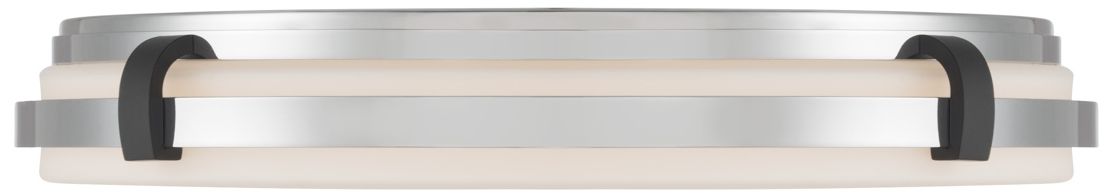 Image 7 Minka Lavery Arclume 5CCT LED 18.75in Chrome n Black Flush Mount with Shade more views