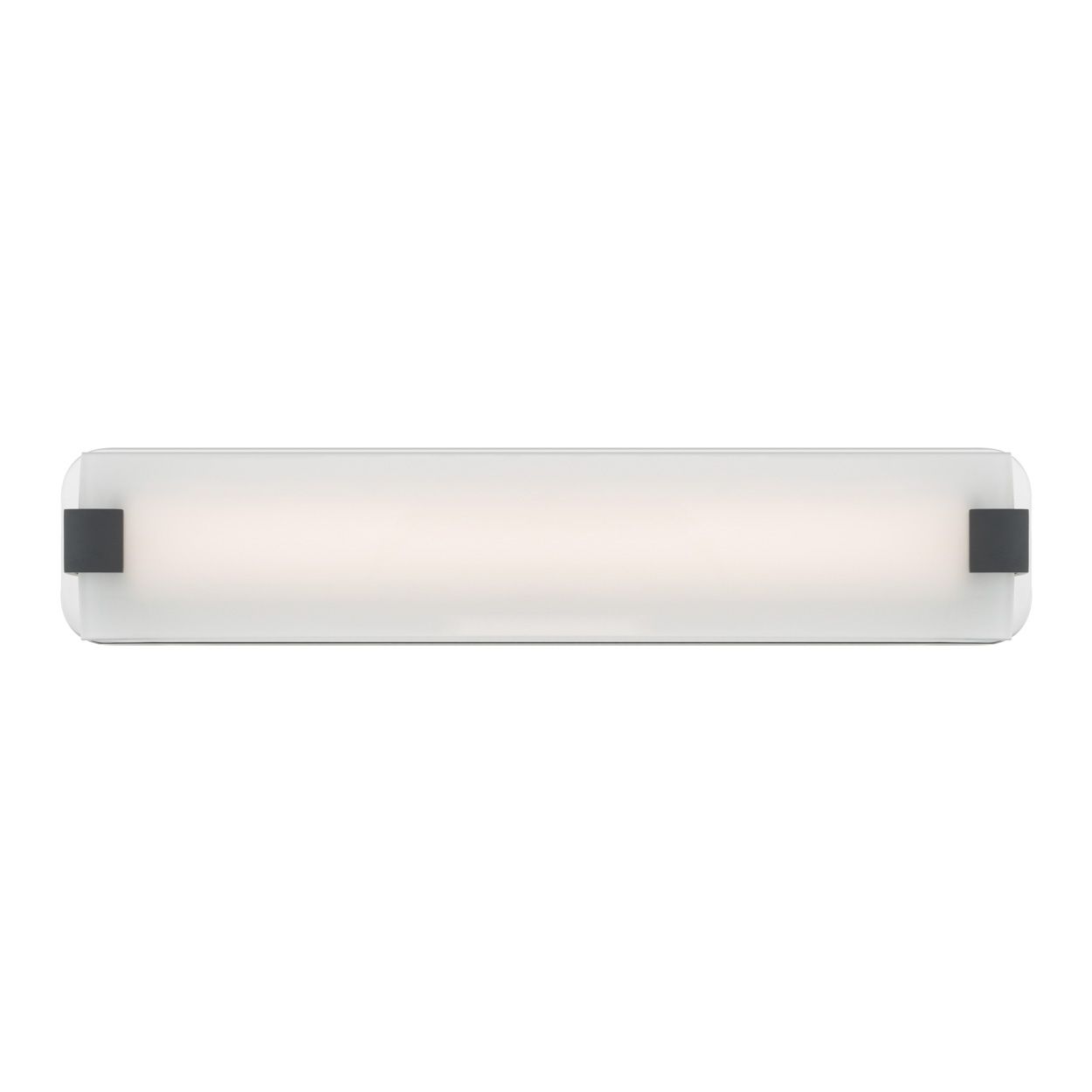 Minka Lavery Arclume LED 24-in Chrome and Black Vanity Light Bar with Shade