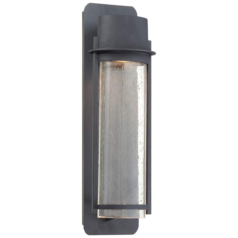 Image 1 Minka Lavery Artisan Lane 18 1/2" High Black Finish Outdoor Wall Light