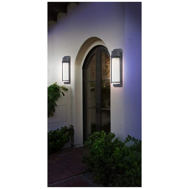 Image 3 Minka Lavery Artisan Lane 18 1/2" High Black Finish Outdoor Wall Light more views